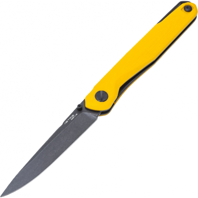 Нож складной MR.BLADE ASTRIS GEN.2 (Black Stonewash, G10 Yellow) MB700-BSW/YL
